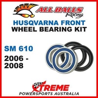 MX Front Wheel Bearing Kit Husqvarna SM610 SM 610 2006-2008, All Balls 25-1415