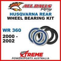 MX Rear Wheel Bearing Kit Husqvarna WR360 WR 360 2000-2002 Moto, All Balls 25-1420