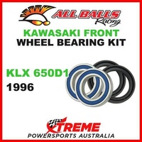 MX Front Wheel Bearing Kit Kawasaki KLX650D1 KLX 650D1 1996 Moto, All Balls 25-1444