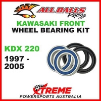 MX Front Wheel Bearing Kit Kawasaki KDX220 KDX 220 1997-2005 Moto, All Balls 25-1444