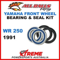 MX Front Wheel Bearing Kit Yamaha WR250 WR 250 1991 Enduro Dirt Bike, All Balls 25-1444