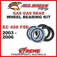 MX Rear Wheel Bearing Kit Gas-Gas EC450 EC 450 FSE 2003-2006 Moto, All Balls 25-1458