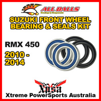 Front Wheel Bearing Kit For Suzuki RMX 450 RMX 450 2010-2014 Trail, All Balls 25-1482