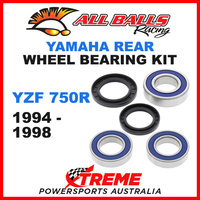 All Balls 25-1493 Yamaha YZF750R YZF 750R 1994-1998 Rear Wheel Bearing Kit