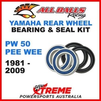 MX Rear Wheel Bearing Kit Yamaha PW50 PW 50 50cc PEE WEE 1981-2009 Moto, All Balls 25-1505