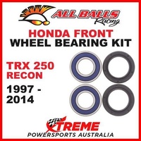 Front Wheel Bearing Kit Honda ATV TRX250 TRX 250 RECON 1997-2014, All Balls 25-1510