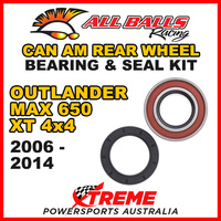 25-1516 ATV REAR WHEEL BEARING KIT CAN AM OUTLANDER MAX 650 XT 4X4 2006-2014