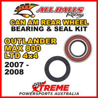 25-1516 ATV REAR WHEEL BEARING KIT CAN AM OUTLANDER MAX 800 LTD 4X4 2007-2008