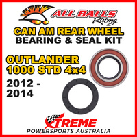 25-1516 ATV REAR WHEEL BEARING KIT CAN AM OUTLANDER 1000 STD 4X4 2012-2014