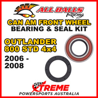 25-1516 ATV FRONT WHEEL BEARING KIT CAN AM OUTLANDER 800 STD 4x4  2011-2015