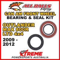 25-1516 ATV FRONT WHEEL BEARING KIT CAN AM OUTLANDER MAX 800R LTD 4X4 2009-2012