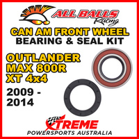 25-1516 ATV FRONT WHEEL BEARING KIT CAN AM OUTLANDER MAX 800R XT 4X4 2009-2014