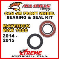 ALL BALLS 25-1516 ATV FRONT WHEEL BEARING KIT CAN AM MAVERICK MAX 1000 2014-2015