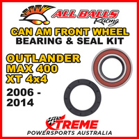 25-1516 ATV FRONT WHEEL BEARING KIT CAN-AM OUTLANDER MAX 400 XT 4X4 2006-2014