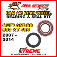 25-1516 ATV REAR WHEEL BEARING KIT CAN AM OUTLANDER 500 XT 4X4 2007-2014