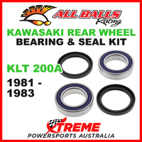 ALL BALLS 25-1527 ATV REAR WHEEL BEARING KIT KAWASAKI KLT200A KLT 200A 1981-1983