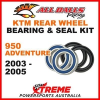 MX Rear Wheel Bearing Kit KTM 950 ADVENTURE 2003-2005 DUAL SPORT Moto, All Balls 25-1532