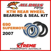 MX Rear Wheel Bearing Kit KTM 690 SuperMoto 690cc 2007 Road Bike, All Balls 25-1533