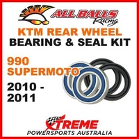 MX Rear Wheel Bearing Kit KTM 990 SuperMoto 990cc 2010-2011 Road Bike, All Balls 25-1533