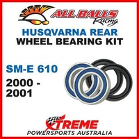 MX Rear Wheel Bearing Kit Husqvarna SM-E610 SM E610 2000-2001, All Balls 25-1535