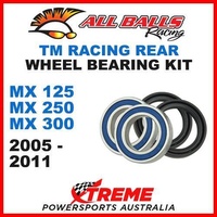 Rear Wheel Bearing Kit TM MX125 MX250 MX300 MX 125 250 300 05-11, All Balls 25-1548