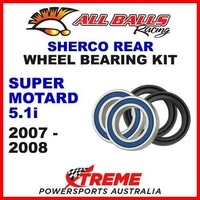 MX Rear Wheel Bearing Kit Sherco SuperMOTARD 5.1i 510cc 2007-2008, All Balls 25-1556