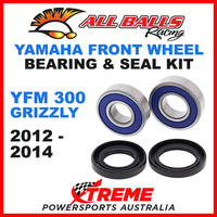 ALL BALLS 25-1566 FRONT WHEEL BEARING KIT YAMAHA YFM300 GRIZZLY 2012-2014