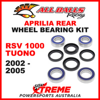 All Balls 25-1568 Aprilia RSV 1000 Tuono 2002-2005 Rear Wheel Bearing Kit