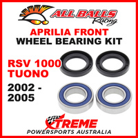 All Balls 25-1569 Aprilia RSV 1000 Tuono 2002-2005 Front Wheel Bearing Kit