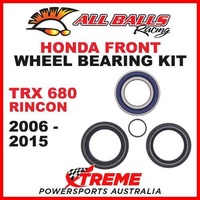 Front Wheel Bearing Kit Honda ATV TRX680 TRX 680 RINCON 2006-2015, All Balls 25-1572