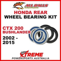 Honda CTX200 2002-2015 Rear Wheel Bearing Kit MX CTX 200 Bushlander, All Balls 25-1583