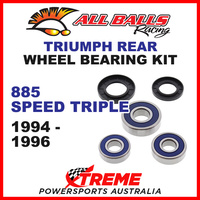 All Balls 25-1586 Triumph 885 Speed Triple 1994-1996 Rear Wheel Bearing Kit