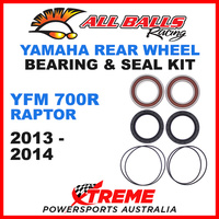 ALL BALLS 25-1618 Yamaha YFZ 700R Raptor 2013-2014 Rear Wheel Bearing Kit