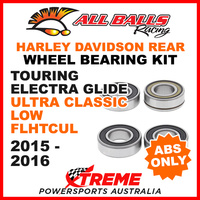 25-1692 HD Touring E. Glide Ultra Classic Low FLHTCUL 15-16 Rear Wheel Bearings ABS