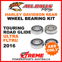 25-1692 HD Touring Road Glide Ultra FLTRU 2016 Rear Wheel Bearings ABS