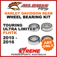 25-1692 HD Touring Ultra Limited FLHTK 2010-2016 Rear Wheel Bearings ABS