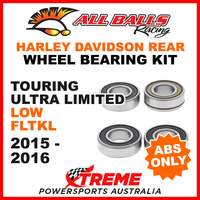 25-1692 HD Touring Ultra Limited Low FLHTKL 2015-2016 Rear Wheel Bearings ABS