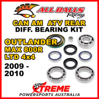 25-2068 CanAm Outlander MAX 800R LTD 4x4 09-10 ATV Rear Differential Bearing Kit