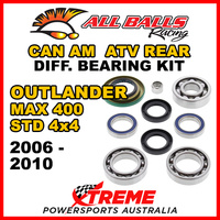 25-2068 Can Am Outlander MAX 400 STD 4x4 06-10 ATV Rear Differential Bearing Kit