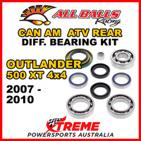 25-2068 Can Am Outlander 500 XT 4x4 2007-2010 ATV Rear Differential Bearing Kit