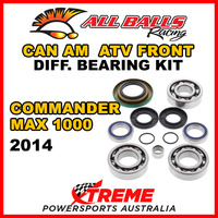 25-2069 Can Am Commander MAX 1000 2014 ATV Front Differential Bearing Kit