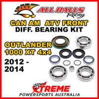 25-2069 Can Am Outlander 1000 XT 4x4 2012-14 ATV Front Differential Bearing Kit