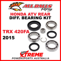 25-2079 HONDA TRX420FA 2015 ATV REAR DIFFERENTIAL BEARING & SEAL KIT
