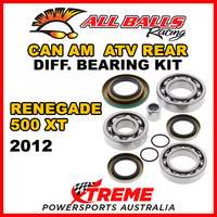 25-2086 Can Am Renegade 500 XT 2012 ATV Rear Differential Bearing Kit
