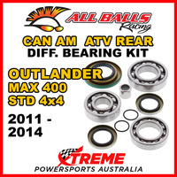 25-2086 Can Am Outlander MAX 400 STD 2011-2014 ATV Rear Differential Bearing Kit