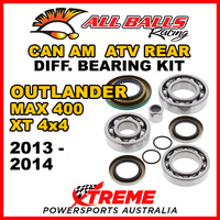 25-2086 Can Am Outlander MAX 400 XT 2013-2014 ATV Rear Differential Bearing Kit