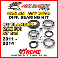 25-2086 Can Am Outlander MAX 500 XT 4x4 11-14 ATV Rear Differential Bearing Kit
