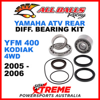 25-2097 Yamaha YFM 400 kodiak 4wd 05-06 ATV Rear Differential Bearing Kit