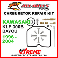 All Balls 26-1227 Kawasaki KLF300B Bayou 1996-2004 Carburetor Repair Kit