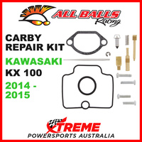 ALL BALLS 26-1402 MX CARBURETOR CARBY REPAIR KIT KAWASAKI KX100 KX 100 2014-2015